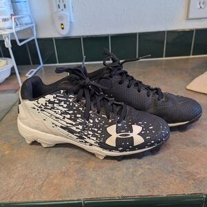 Under Armour Kids Black and White Sneakers